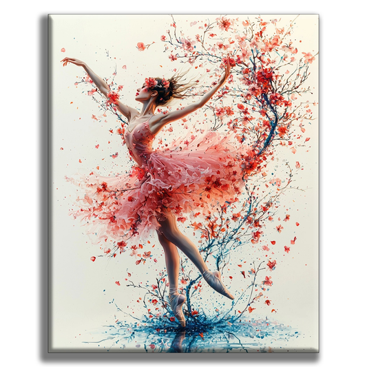 Ballerina in Flowers - Painting by Numbers