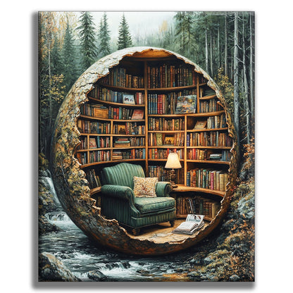 Library in the Tree - Painting by Numbers