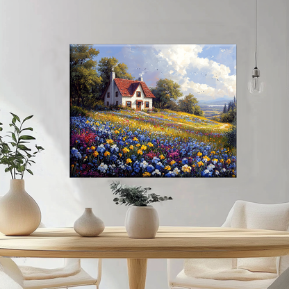 Flower Meadow Happiness - Painting by Numbers