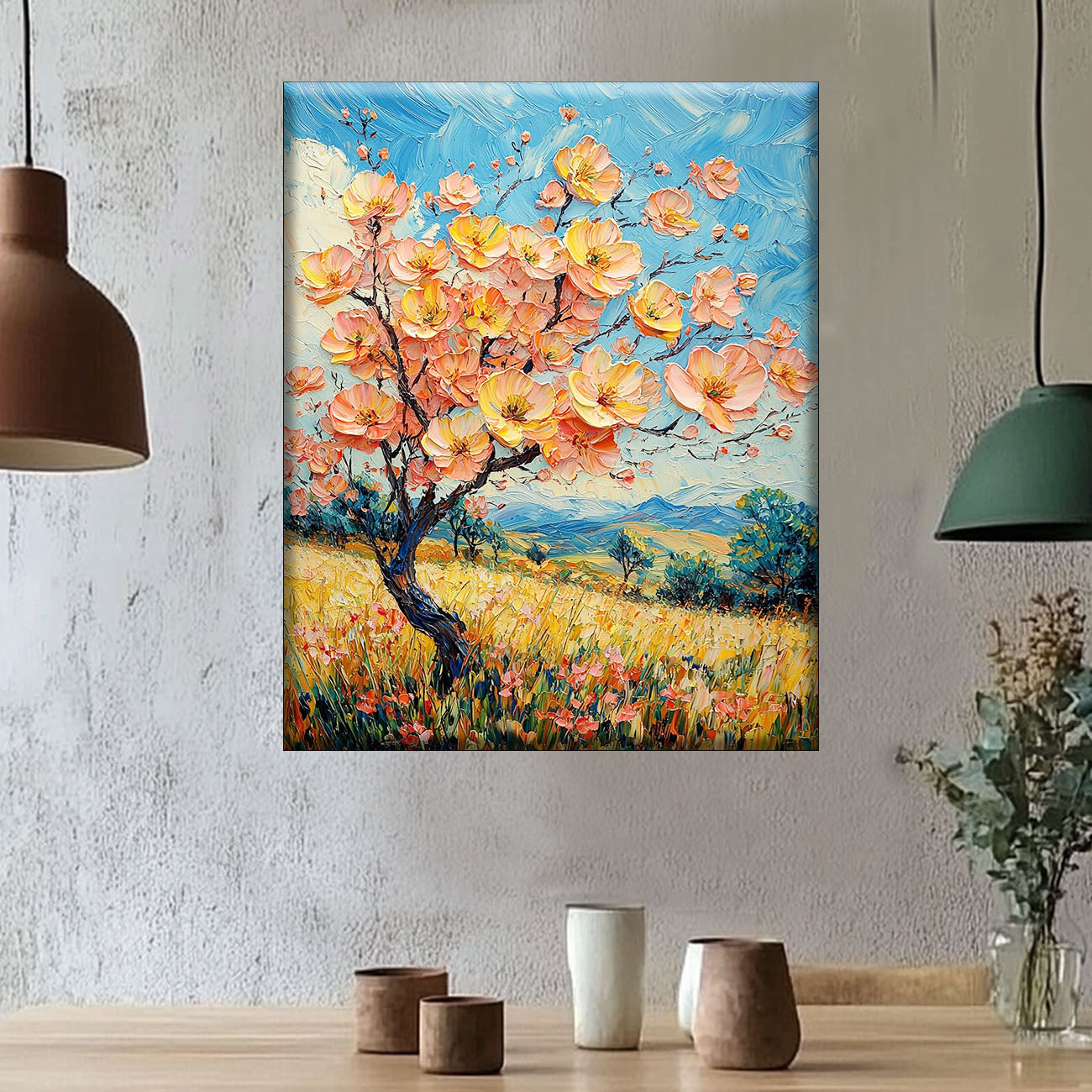 Flower Sky - Painting by Numbers