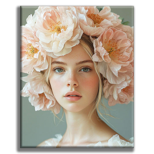 Flower Princess in Pink - Painting by Numbers