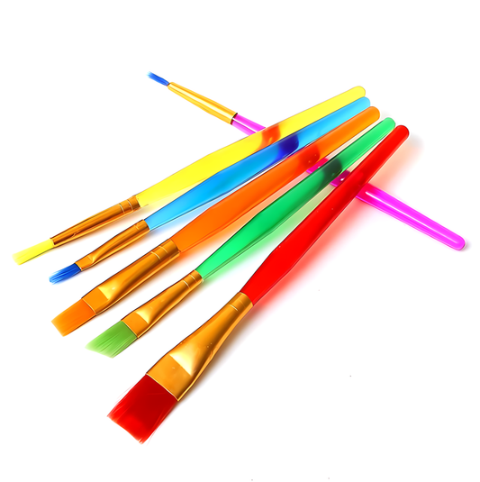 colorful brushes (6 pieces)