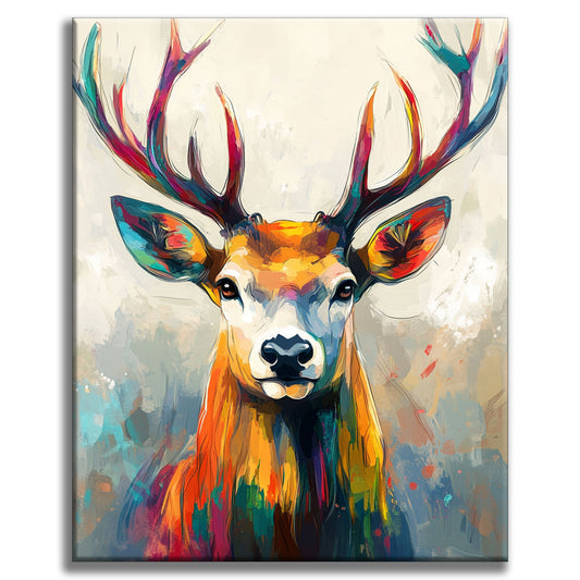 Colorful Deer - Painting by Numbers