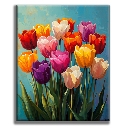 Colorful Spring Blossom - Painting by Numbers