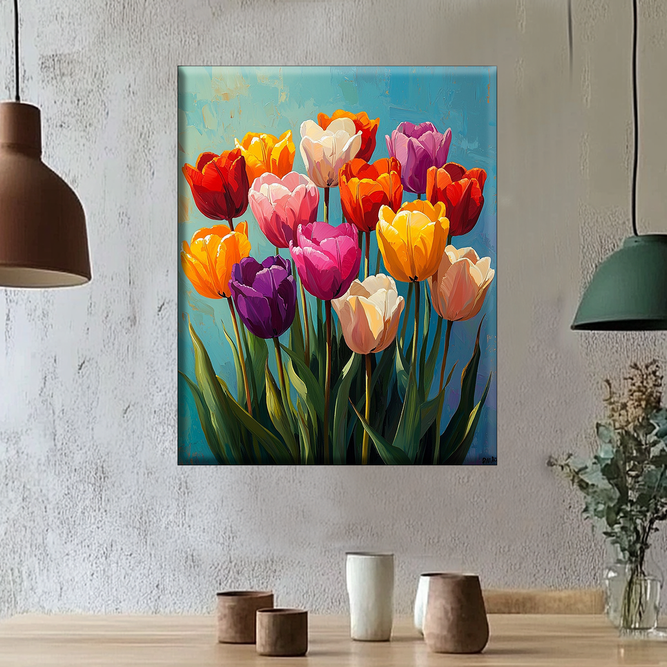 Colorful Spring Blossom - Painting by Numbers