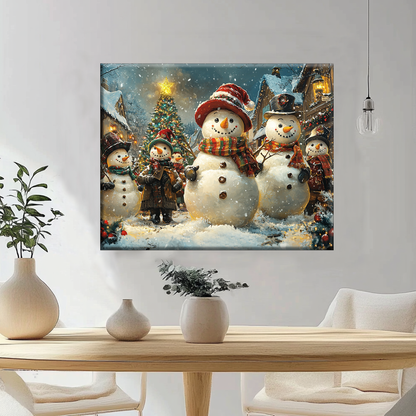 Frosty Snowman - Paint by Numbers