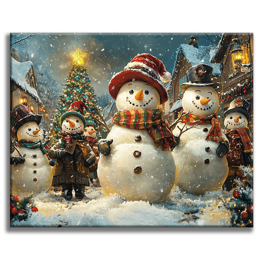 Frosty Snowman - Paint by Numbers