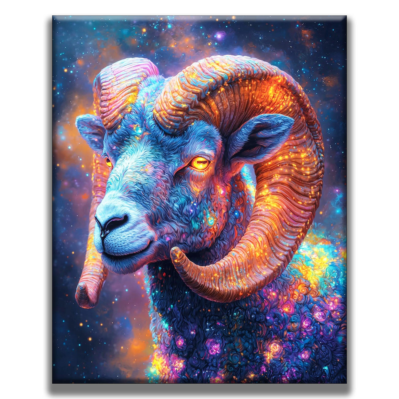 Galactic Aries Gaze - Painting by Numbers