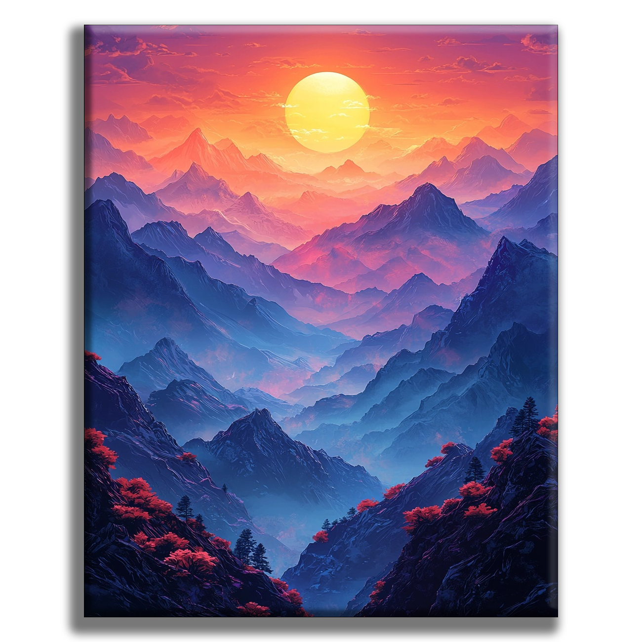 Mountain Magic - Painting by Numbers