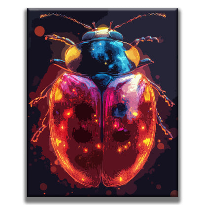 Glowing Beetle - Paint by Numbers