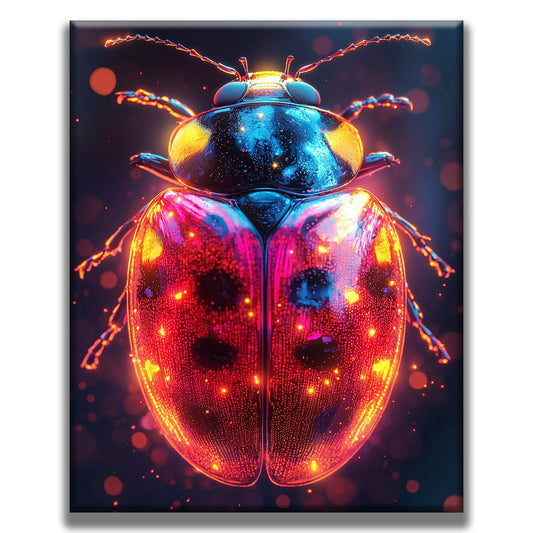 Glowing Beetle - Paint by Numbers