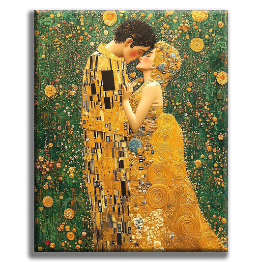 Golden Embrace - Painting by Numbers