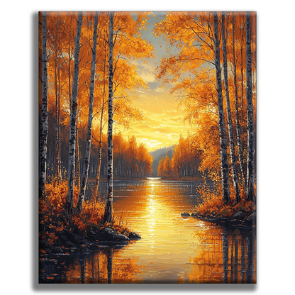 Golden Autumn - Painting by Numbers