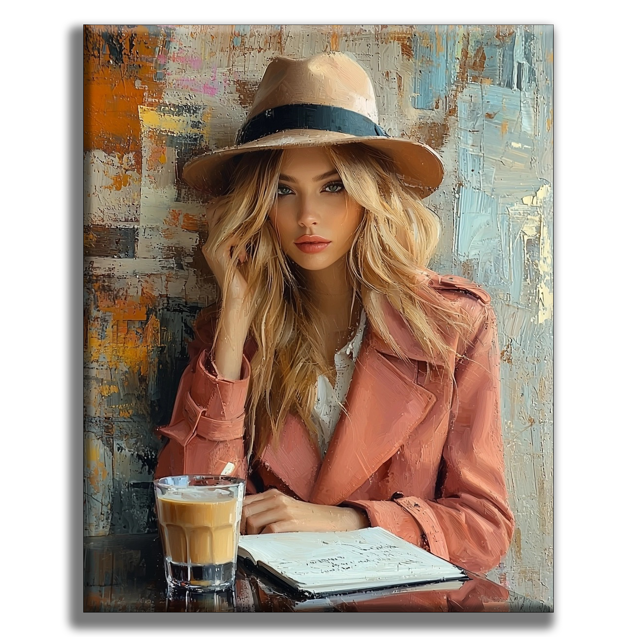 Hat Style Latte - Painting by Numbers