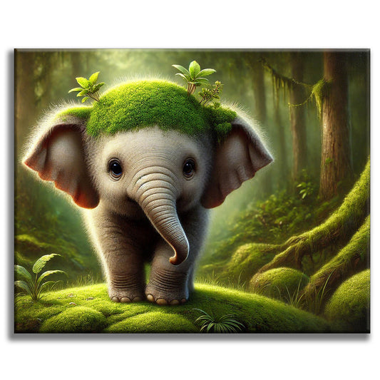 Little Forest Elephant - Painting by Numbers