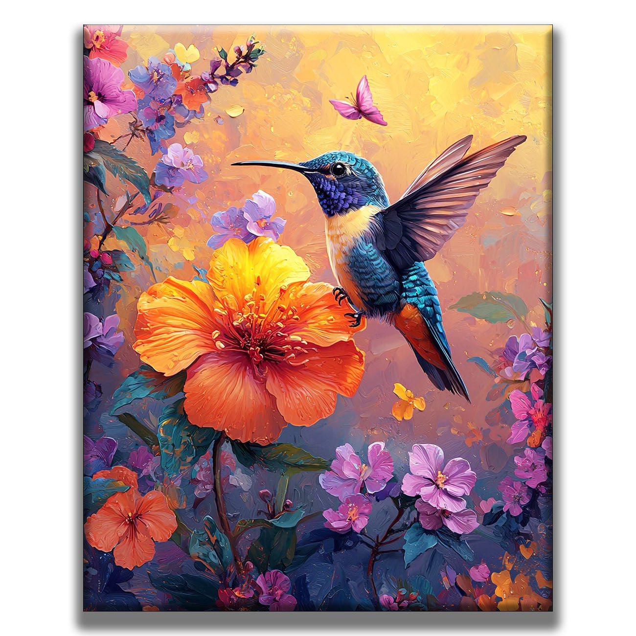 Hummingbird Color Game - Painting by Numbers