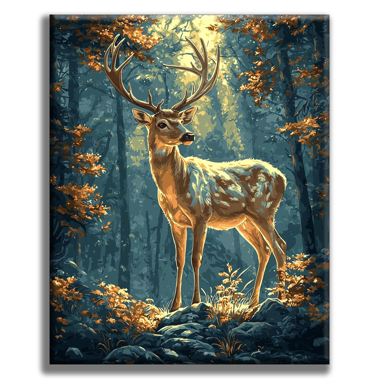 Light in the Twilight Forest - Painting by Numbers