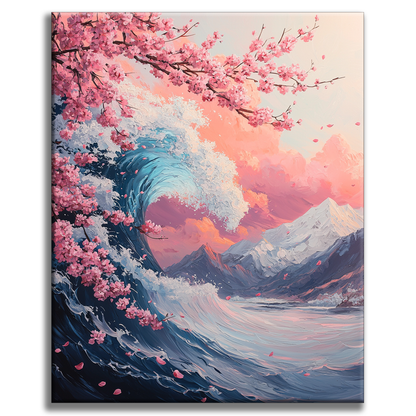 Majestic Ocean Waves - Paint by Numbers