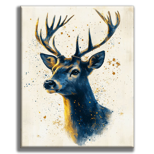 Majestic Deer in Art Form - Paint by Numbers