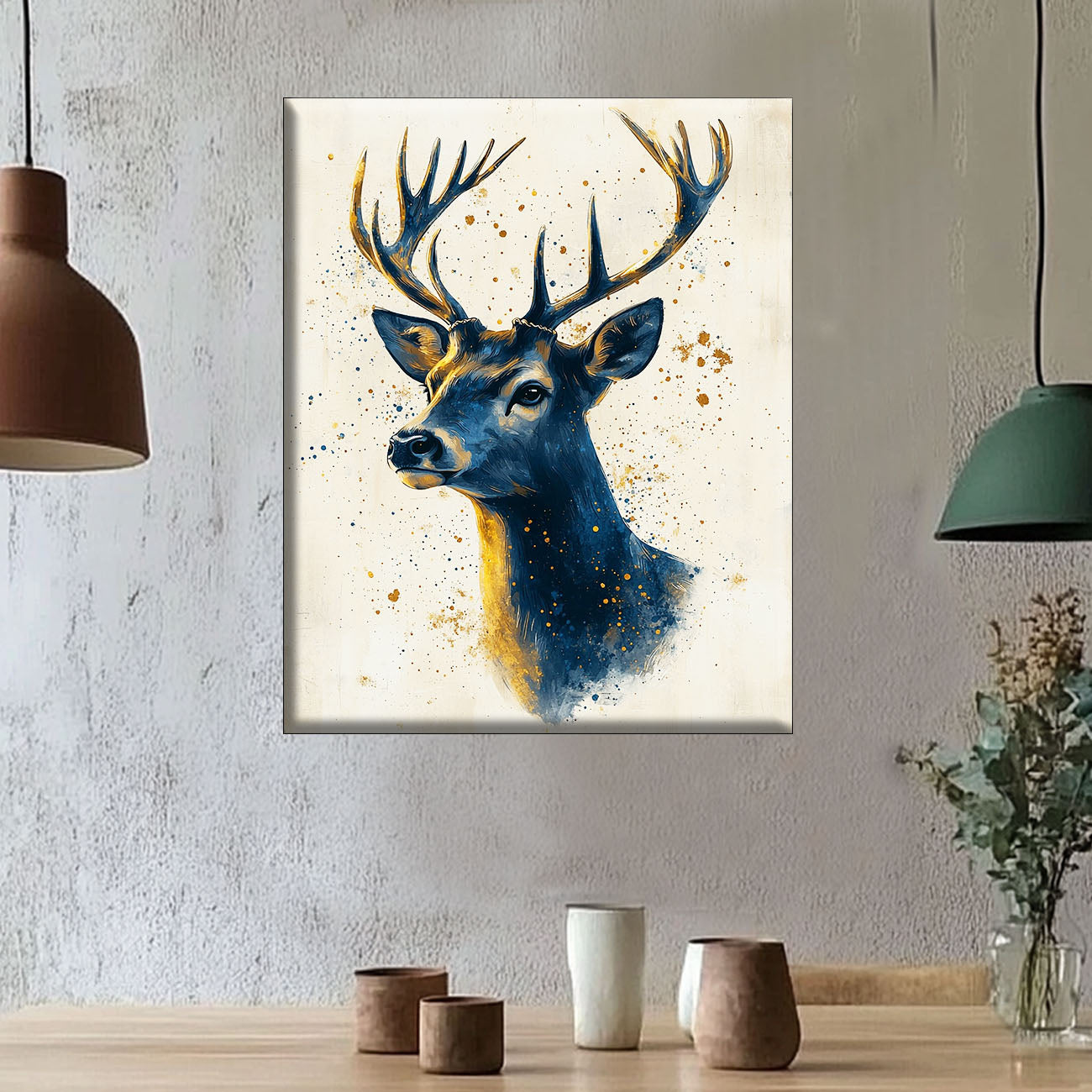 Majestic Deer in Art Form - Paint by Numbers