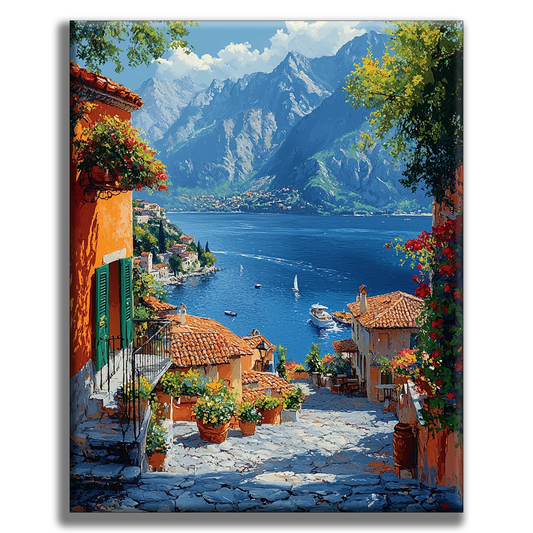 Mediterranean Beauty Colors - Painting by Numbers