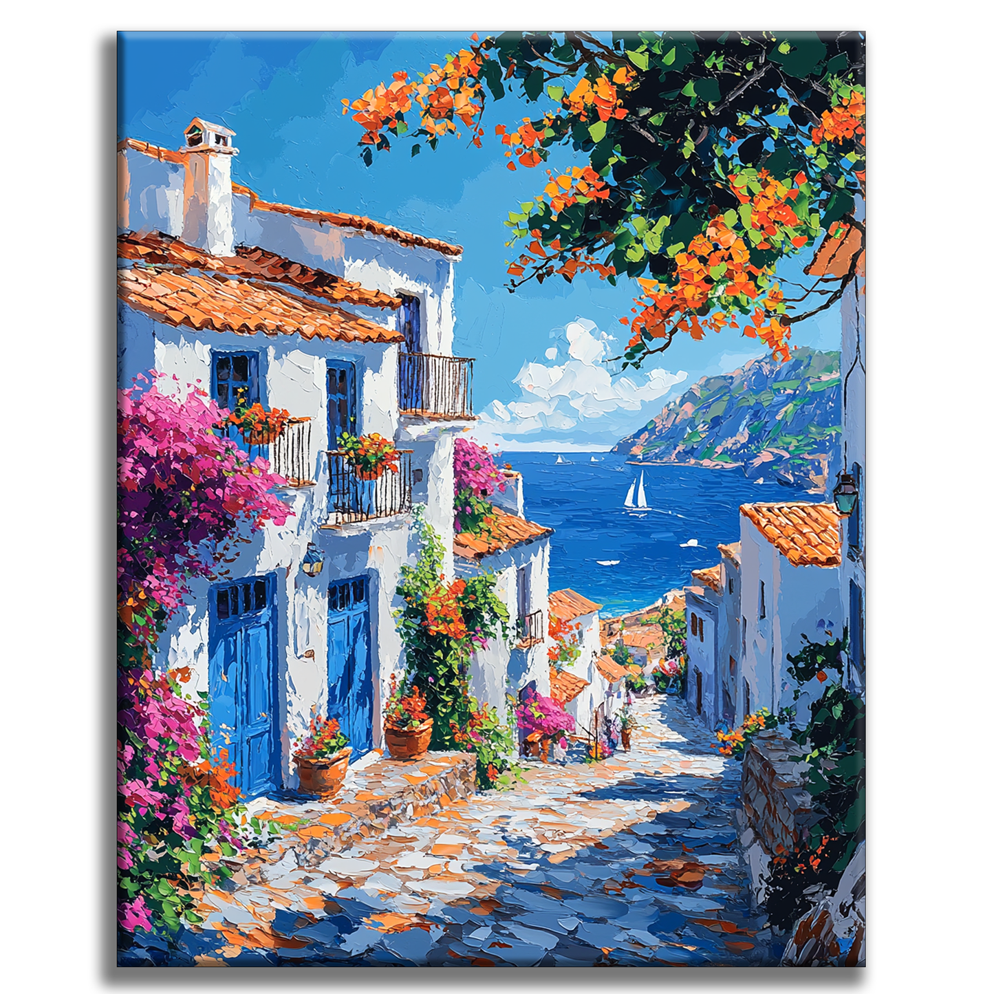 Mediterranean Dream Landscape - Painting by Numbers