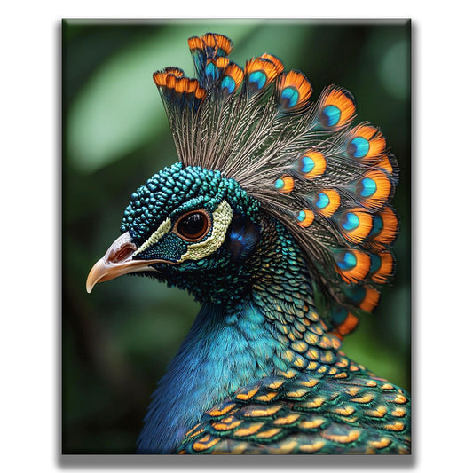 Peacock Beauty - Painting by Numbers