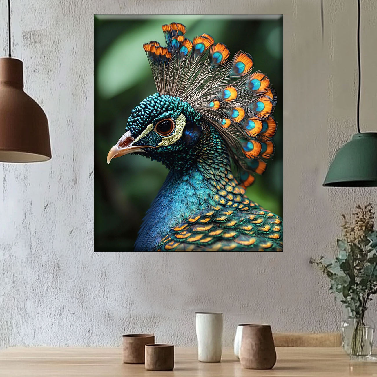 Peacock Beauty - Painting by Numbers