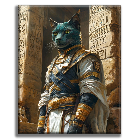 Pharaonic Cat Guardians - Paint by Numbers