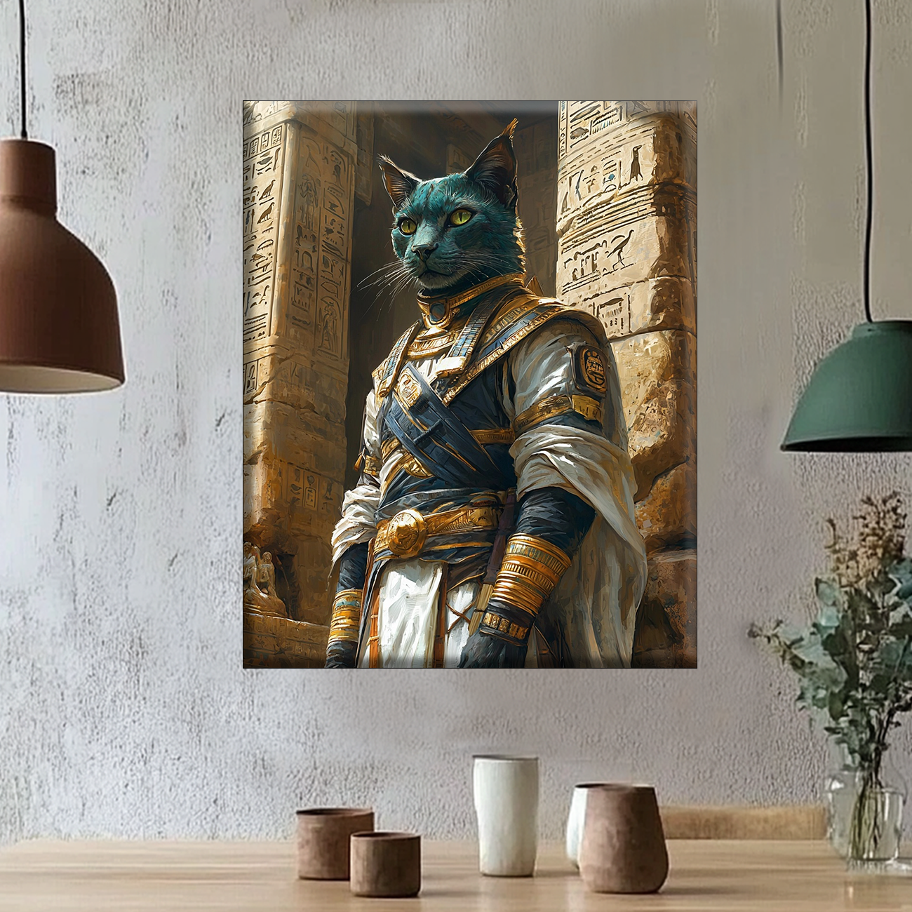 Pharaonic Cat Guardians - Paint by Numbers