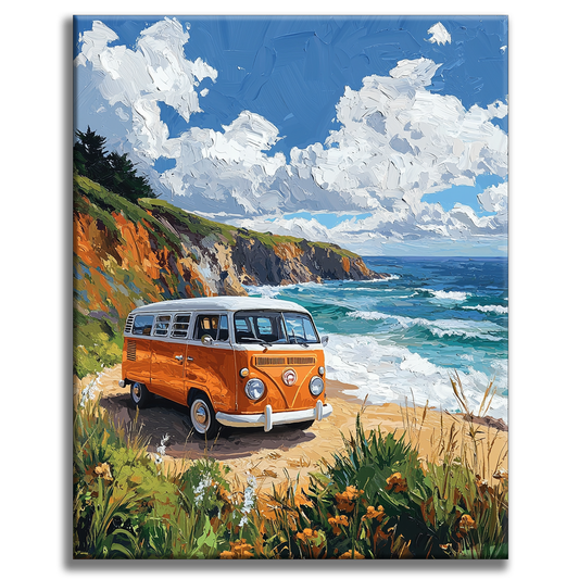 Road Trip on the Coast - Paint by Numbers