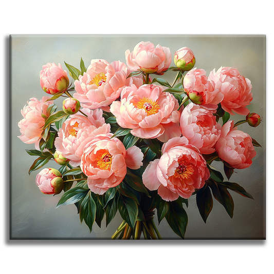 Pink Flower Dream - Painting by Numbers