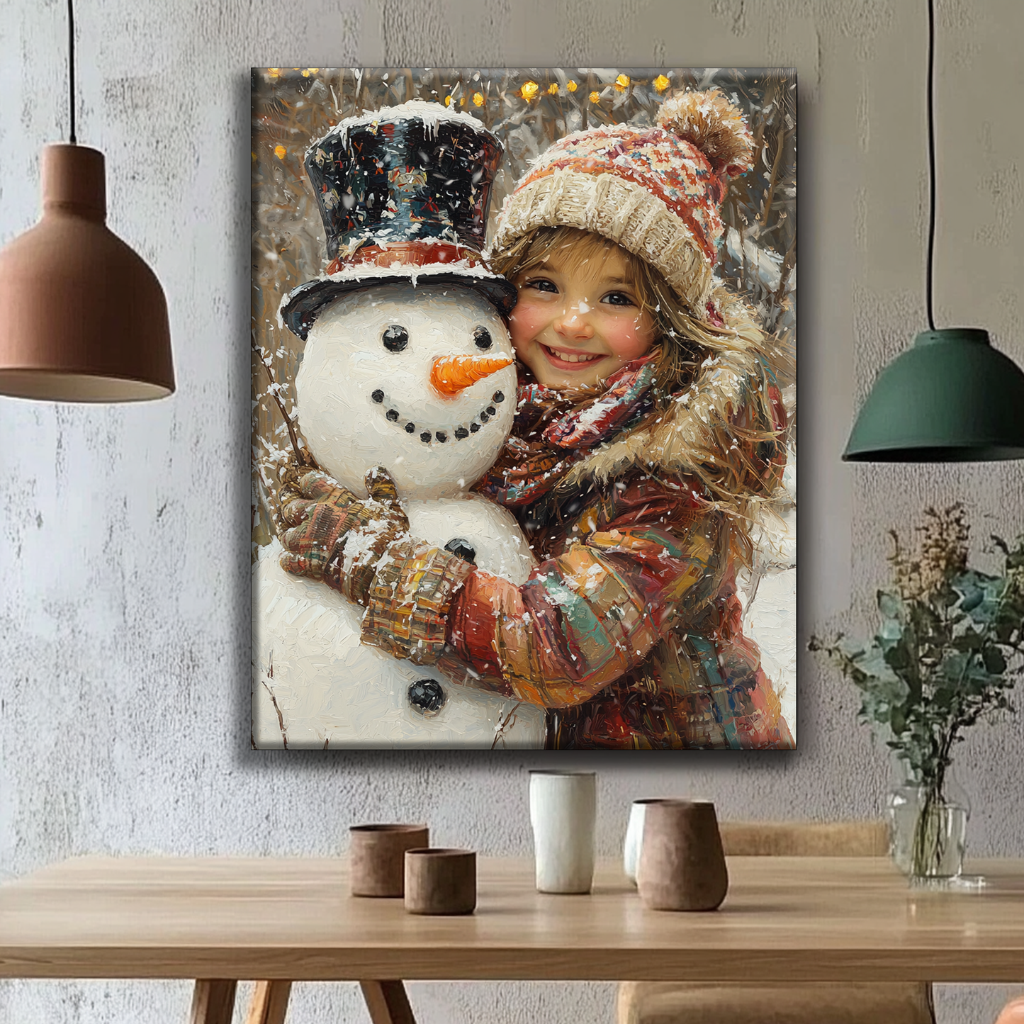 Snowflake Friend - Painting by Numbers