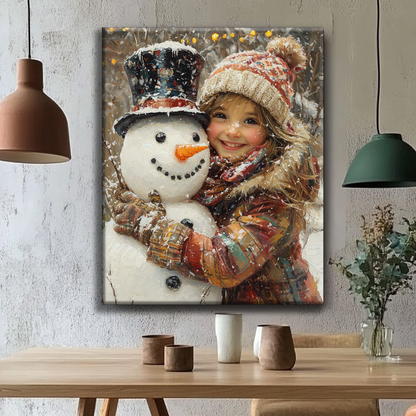 Snowflake Friend - Painting by Numbers