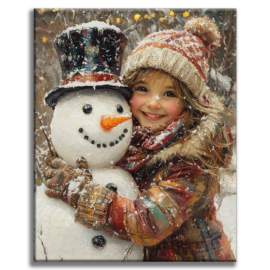 Snowflake Friend - Painting by Numbers