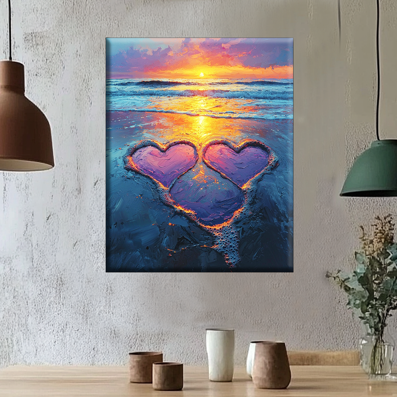 Sunset Love - Painting by Numbers