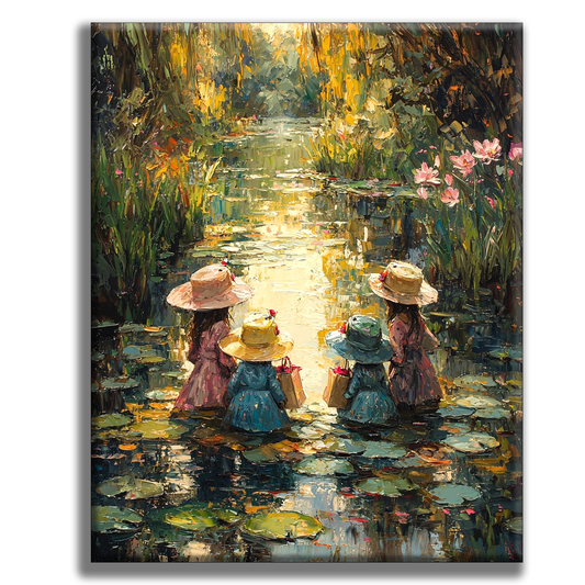 Walk-in-the-enchanted-waterway - Painting by Numbers