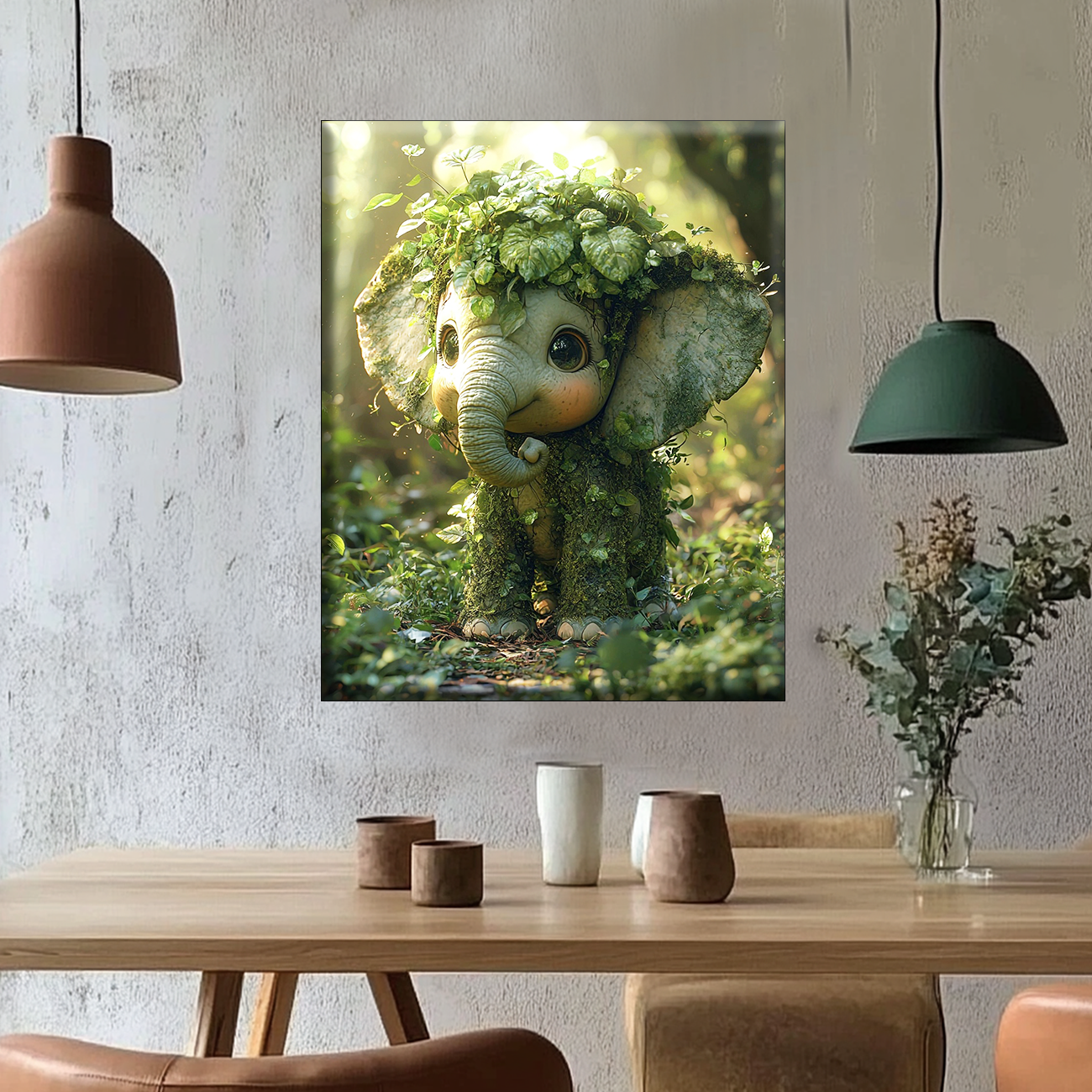 Forest Elf Elephant - Painting by Numbers