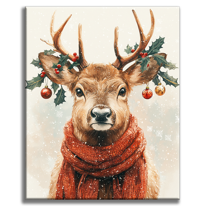 Winter Reindeer - Paint by Numbers