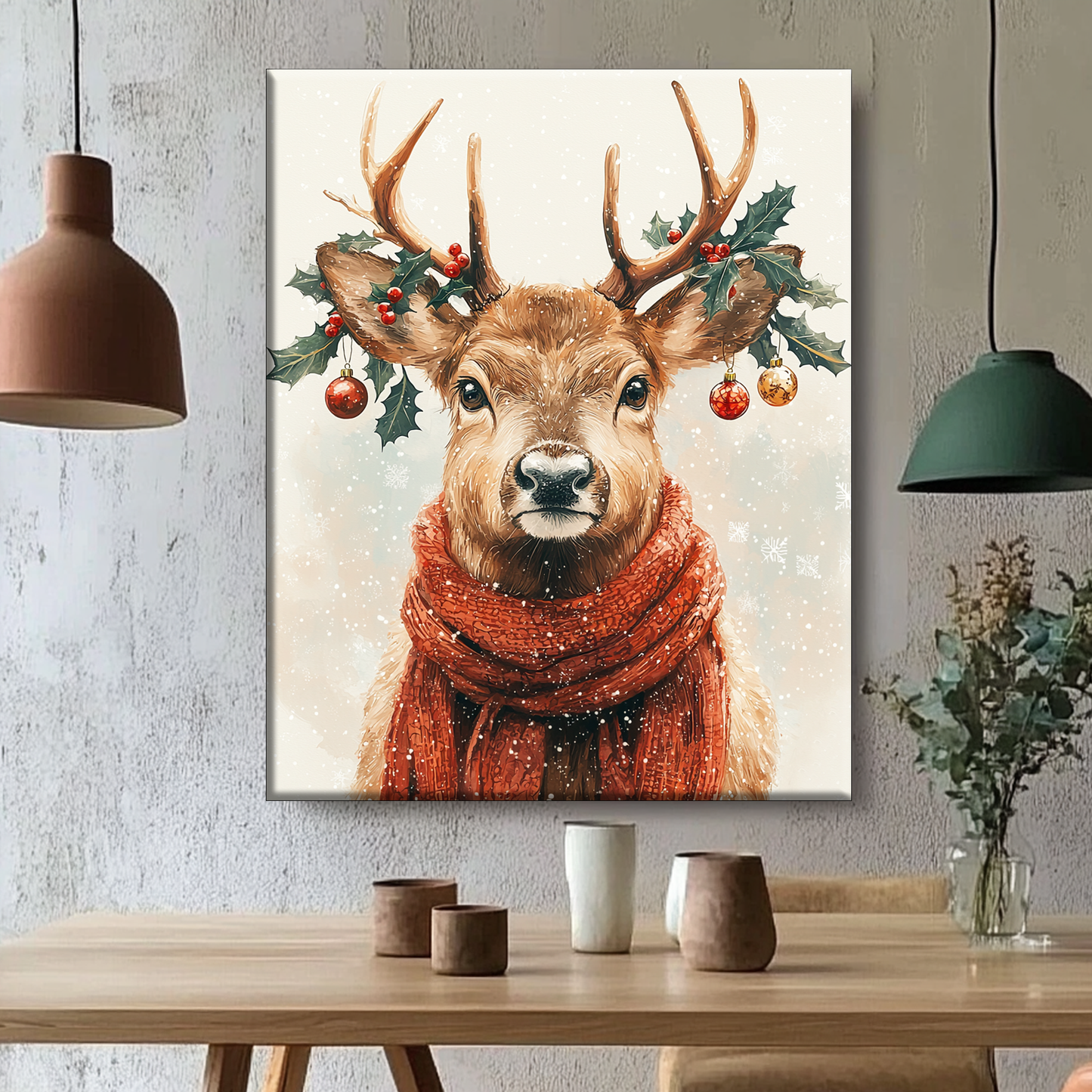 Winter Reindeer - Paint by Numbers